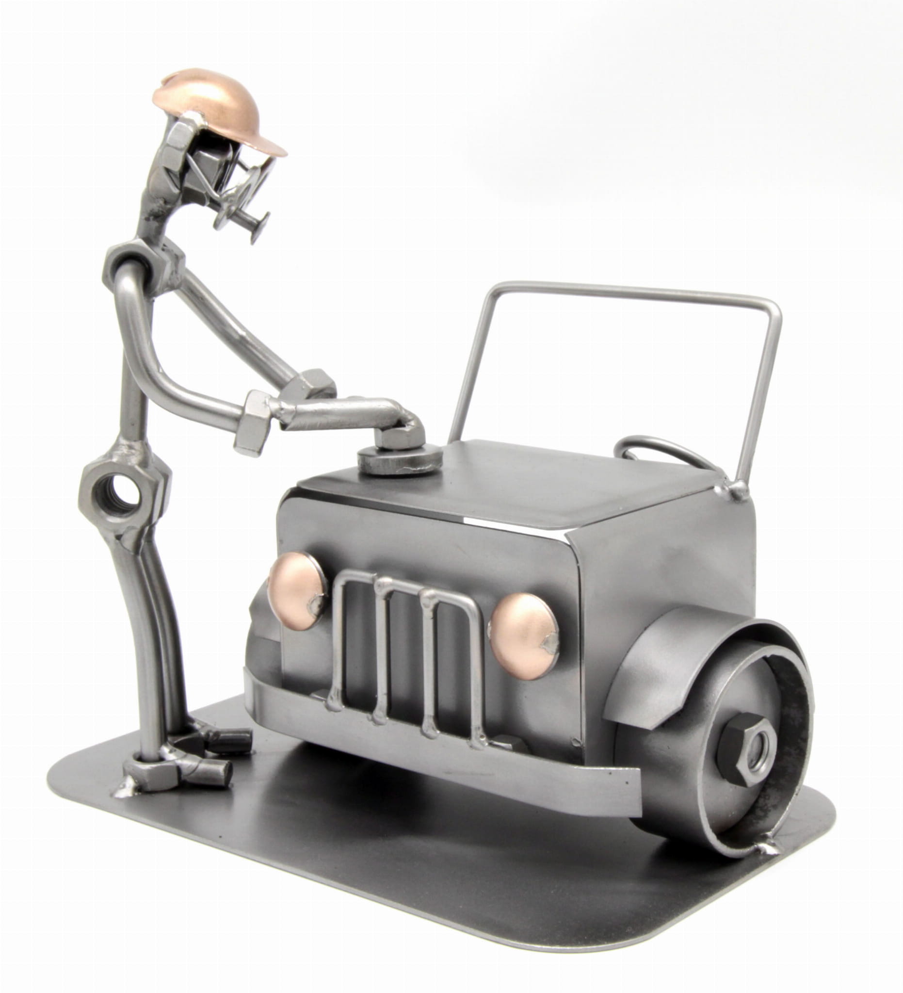 MECHANIK SAMOCHODOWY - POLERKA - FIGURKA Z METALU
